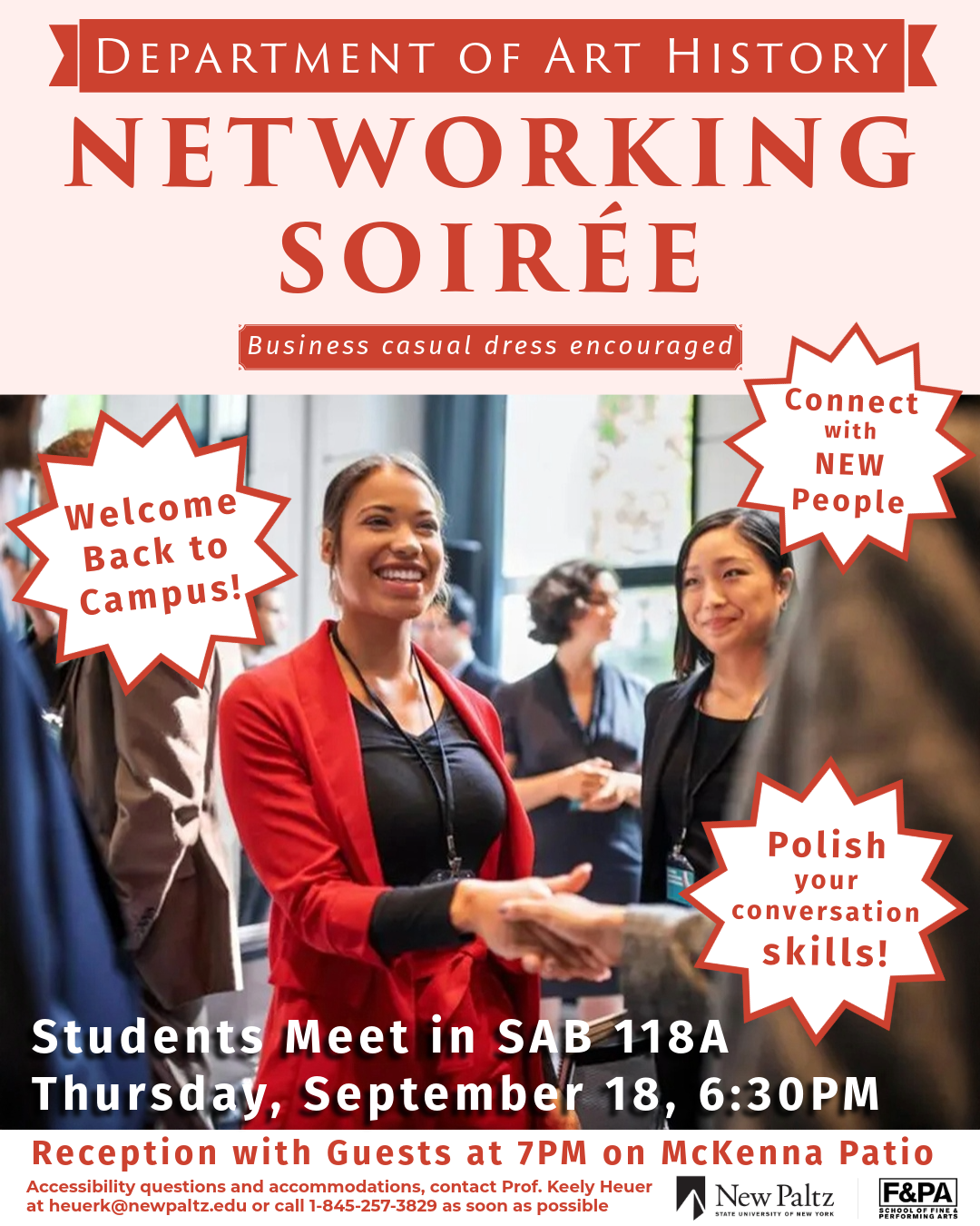Wecome Back Networking Soirée for Art History Students